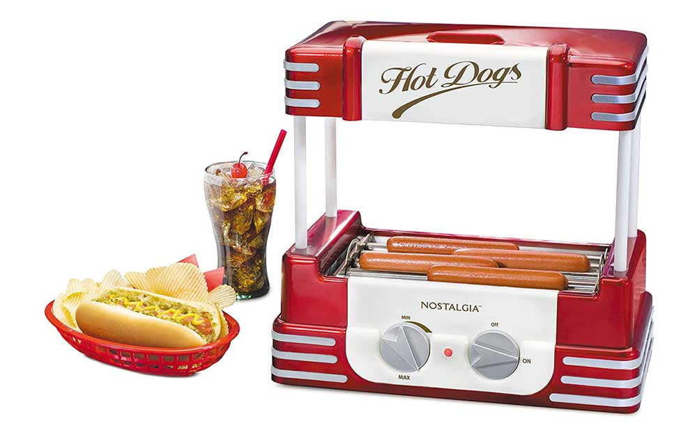 You are currently viewing Nostalgia Electrics RHD800 Retro Series Hot Dog Roller, 8 Hot Dog, and 6 Bun Capacity