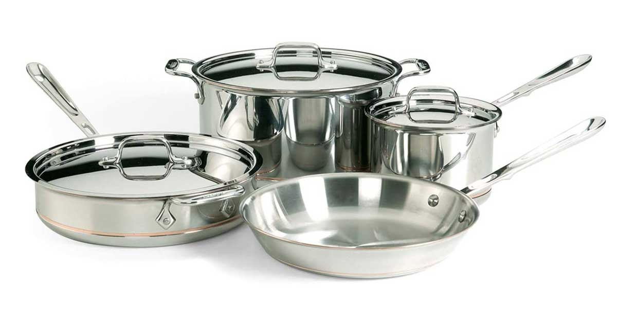 You are currently viewing All-clad copper core 5-ply bonded cookware set, 7-Piece, Copper, 7-Piece