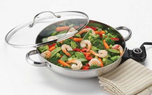 Read more about the article Aroma Gourmet Series Stainless Steel Electric Skillet AFP-1600S