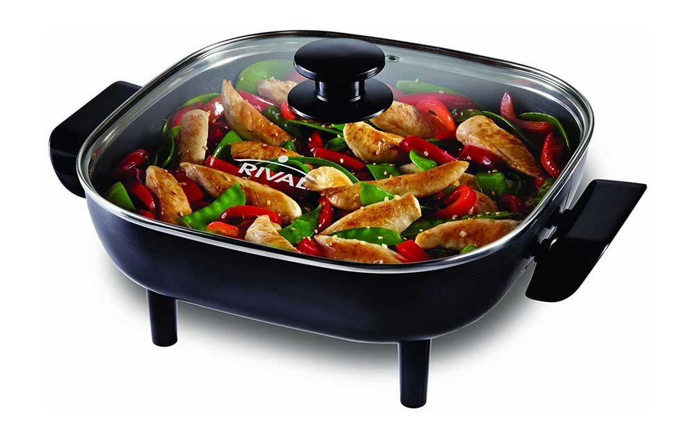 Read more about the article Rival 11 Inch Square Electric Skillet, CKRVSK11, Black