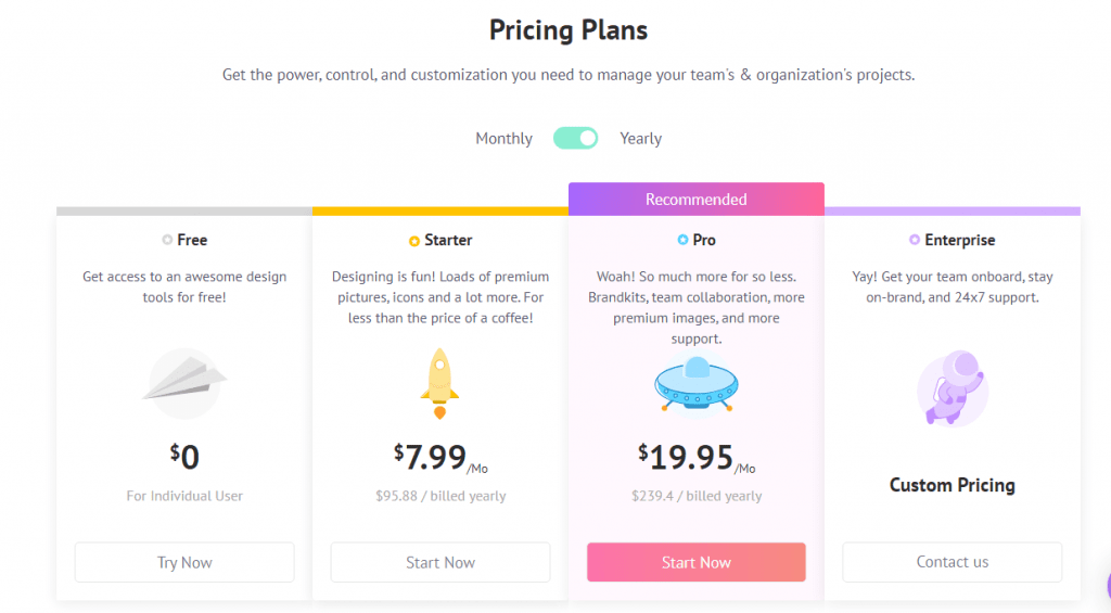 Picmaker Pricing Plan