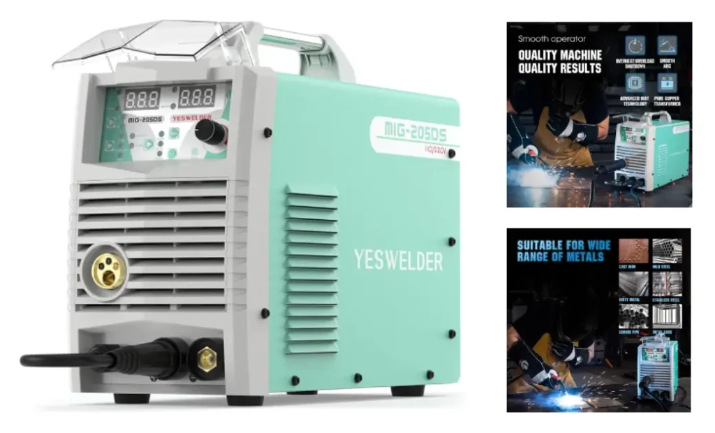 YESWELDER Digital MIG-205DS MIG Welder