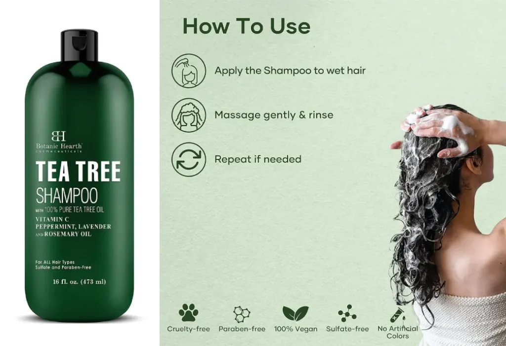 Botanic Hearth Tea Tree Shampoo_ Organic Anti-Dandruff Shampoo