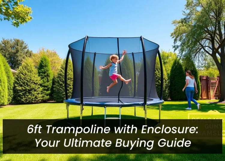 6ft trampoline with enclosure
